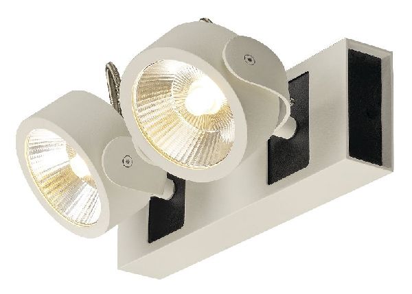 KALU, applique/plafonnier, blanc/noir, LED 34W, 3000K, 60° 1000130