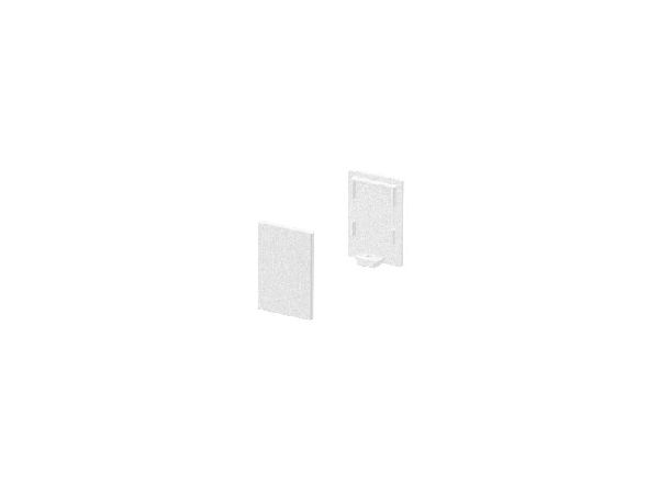 GRAZIA 10, embouts hauts pour profil standard, 2 pcs., blanc 1000485