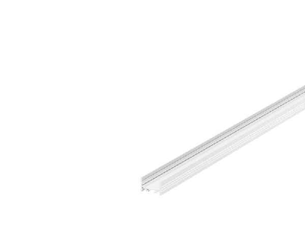 GRAZIA 20, profil en saillie, plat strié, 3 m, blanc 1000506