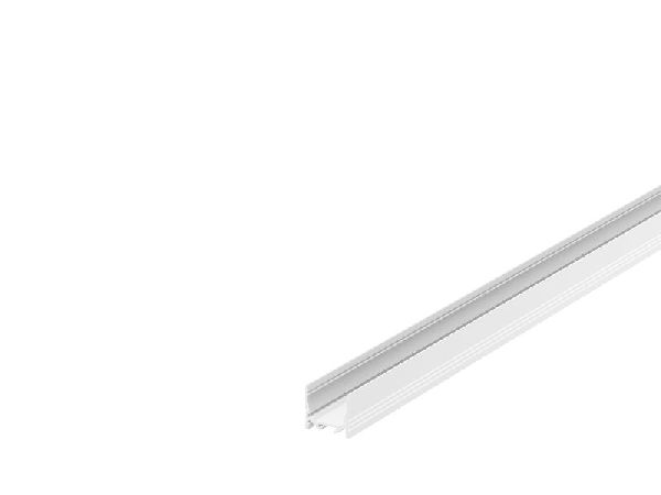 GRAZIA 20, profil en saillie, standard strié, 3 m, blanc 1000515