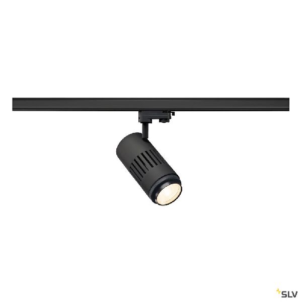 STRUCTEC ZOOM, spot pour rail 3 allumages intérieur, noir, LED, 35W, 3000K 1000656