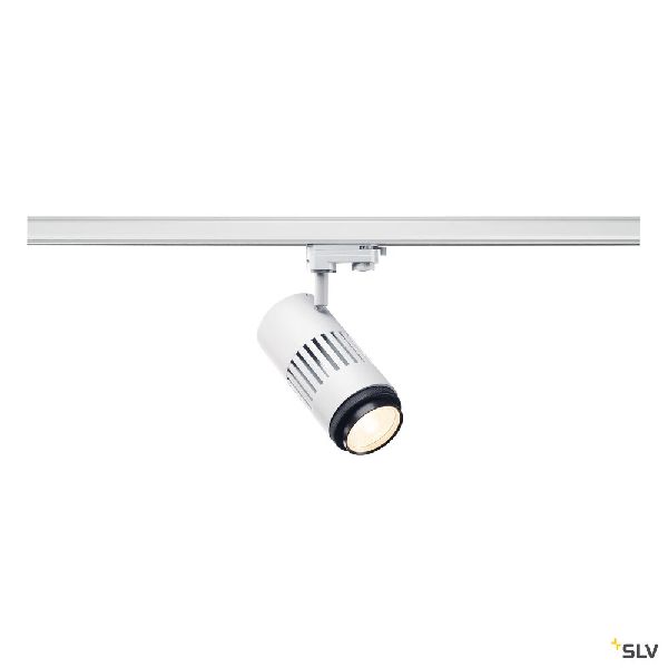 STRUCTEC ZOOM, spot pour rail 3 allumages intérieur, blanc, LED, 35W, 3000K 1000657