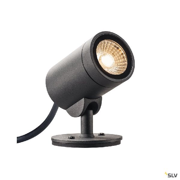 HELIA SPOT, simple, projecteur extérieur, anthracite, LED 8W 3000K, 35°, IP55 1000735