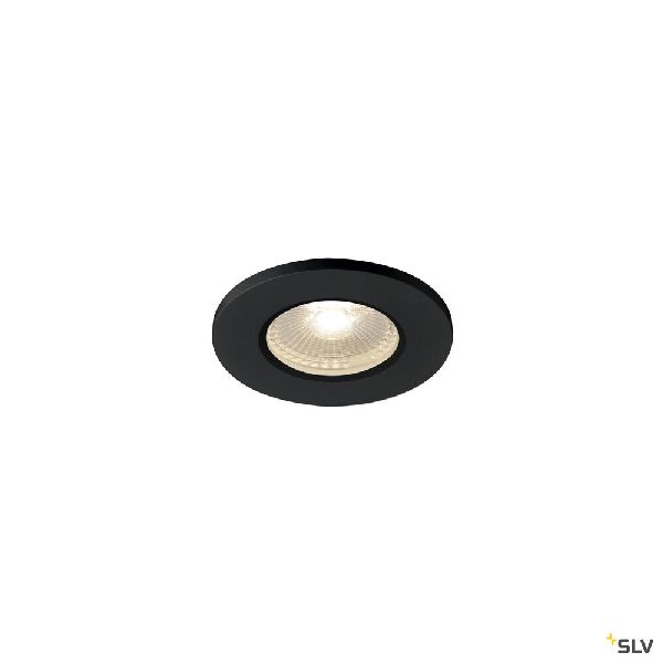 KAMUELA ECO, encastré, noir, LED 6,5W 3000K, 38°, variable, IP65 1001015