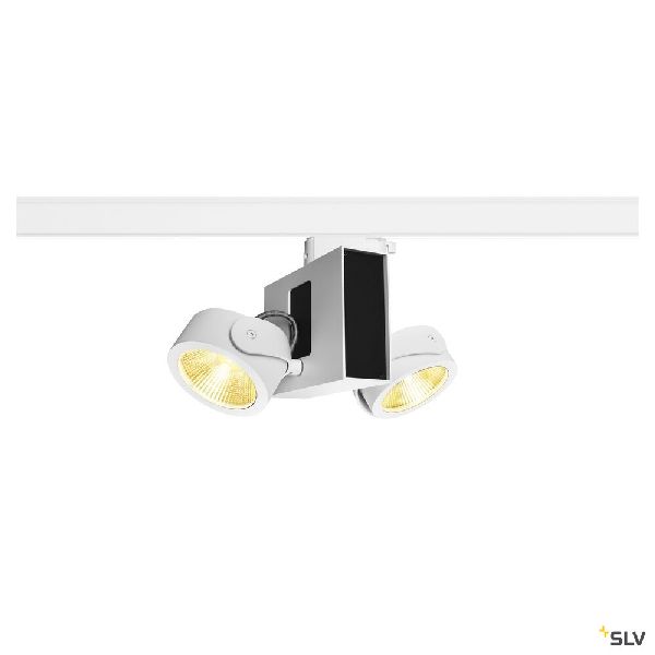 TEC KALU double, blanc/noir 60° 3000K, adaptateur 3 all inclus 1001420