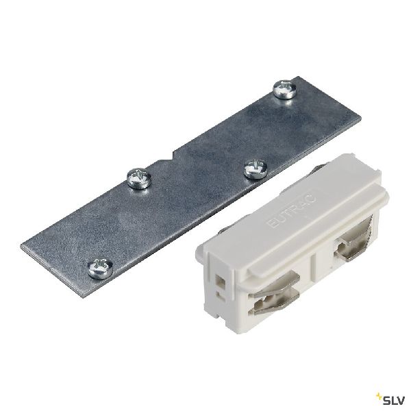 EUTRAC connecteur rail 3 all à encastrer, blanc RAL 9016, électrique 1001539