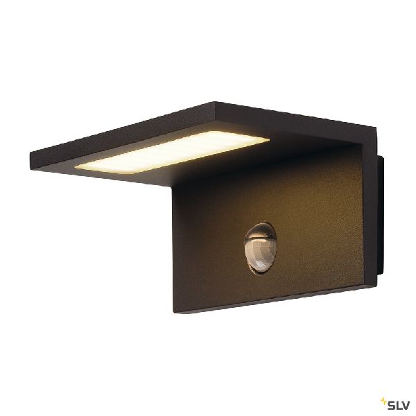 ANGOLUX S, applique avec détecteur, anthracite, LED 9,8W 3000K, IP44 1001969