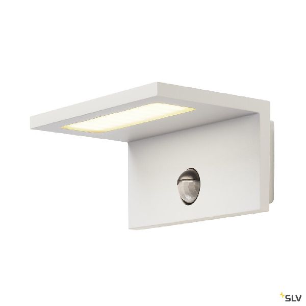 ANGOLUX S, applique avec détecteur, blanc, LED 9,8W 3000K, IP44 1001970