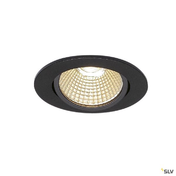 NEW TRIA 68 ROND encastré, noir, LED 7,2W 1800-3000K Dim to warm 1001978