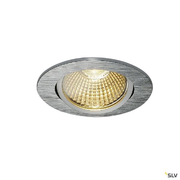 NEW TRIA 68 ROND encastré, alu brossé, LED 7,2W 1800-3000K Dim to warm 1001990