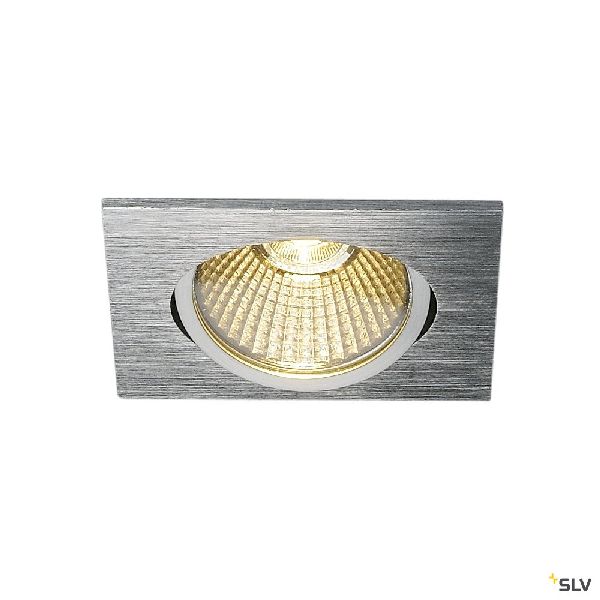 NEW TRIA 68 CARRE encastré, alu brossé, LED 7,2W 1800-3000K Dim to warm 1001993