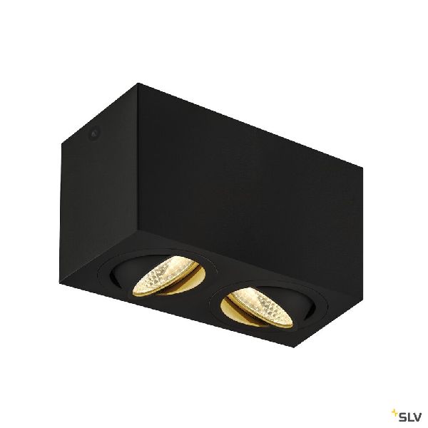 TRILEDO, plafonnier intérieur, double, rectangulaire, noir, LED, 14W, 3000K 1002003