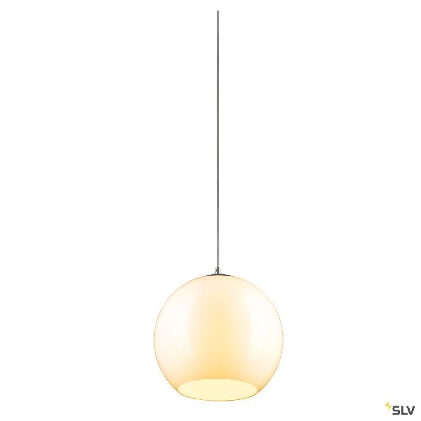 BIG SUN, suspension intérieure, blanc/chrome, E27, 60W max, câble nu sans patère 1002046