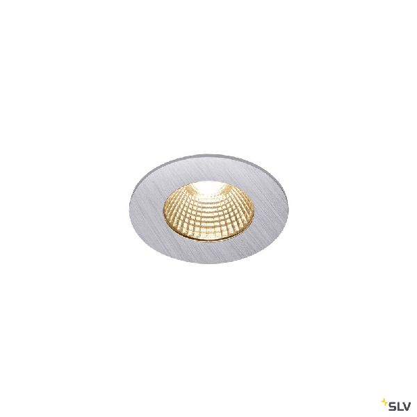 PATTA-I encastré plafond, rond, alu brossé, LED 7,3W 1800-3000K 1002100