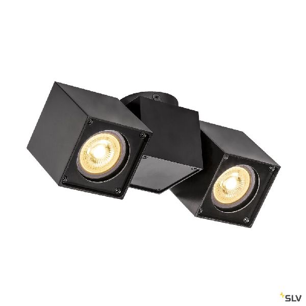 ALTRA DICE spot 2, plafonnier, noir, 2x GU10, max. 2x 50W 1002215