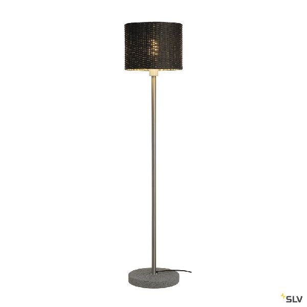 ADEGAN MANILA, lampadaire extérieur, inox/anthracite, E27, 15W max, IP44 1002494