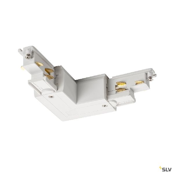 S-TRACK DALI, Connecteur 90°, terre extérieure, blanc 1002649