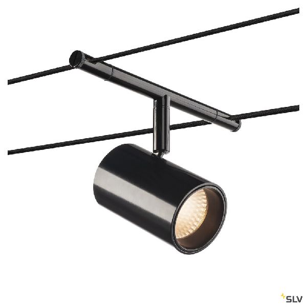 NOBLO SPOT, spot pour câble tendu T.B.T. intérieur, noir, LED, 8,5W, 2700K 1002694