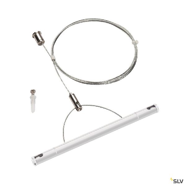 TENSEO, kit de suspension, intérieur, 2m, blanc, pour câble tendu T.B.T 1002698