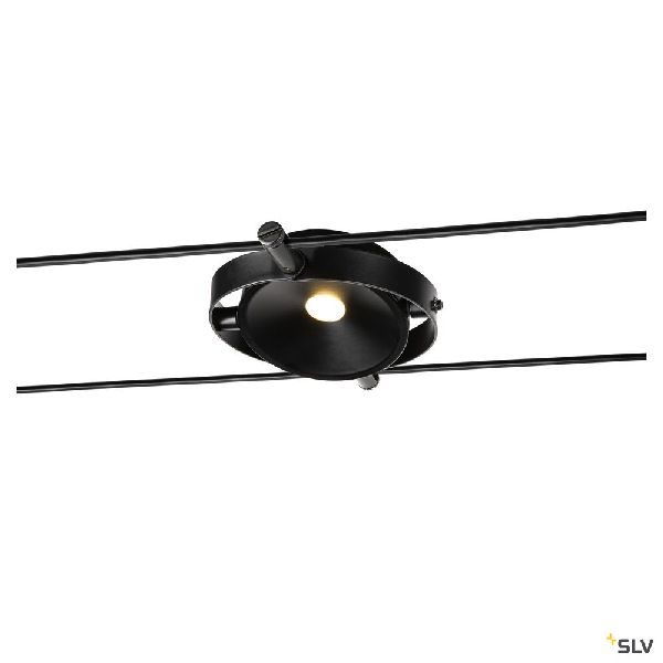 DURNO, spot pour câble tendu T.B.T. TENSEO intérieur, noir, LED, 6W, 2700K 1002861