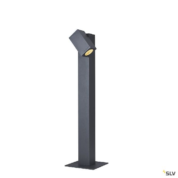 THEO PATHLIGHT, borne extérieure, simple, anthracite, GU10, 7W max, IP44 1002870