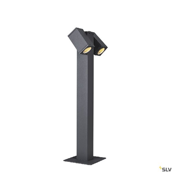 THEO PATHLIGHT, borne extérieure, double, anthracite, GU10, 2x 7W max, IP44 1002871