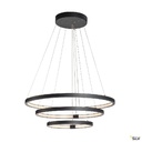 ONE TRIPLE, suspension intérieure, noir, LED, 65W, 3000K/4000K, variable Dali 1002913