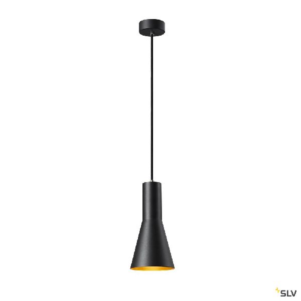 PHELIA 10, suspension intérieure, Ø 13 cm, noir/doré, E27, 23W max 1002951