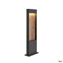 FLATT 65, borne extérieure, anthracite/imitation bois, LED, 9,7W, 3000/4000K, IP 1002957