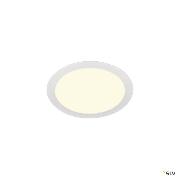 SENSER 24, encastré de plafond intérieur, rond, blanc mat, LED, 13W, 3000K 1003010