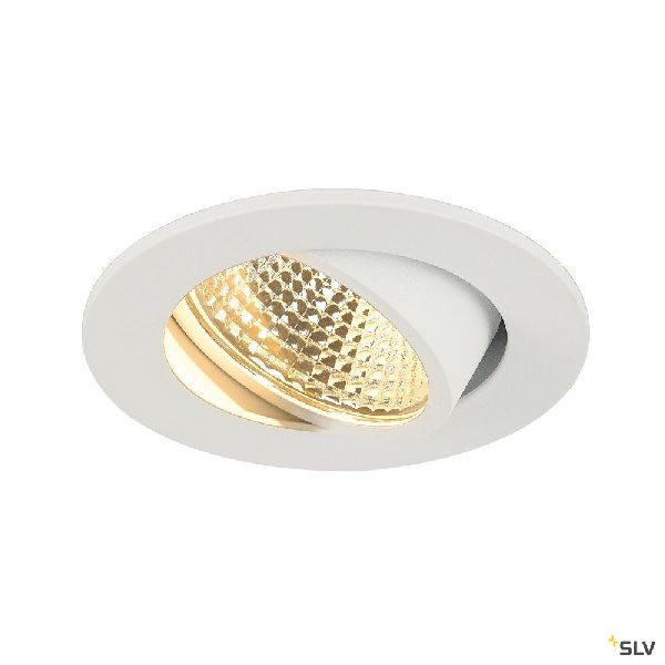 NEW TRIA 68, encastré de plafond intérieur, simple, rond, blanc mat, LED, 5,3W, 1003059