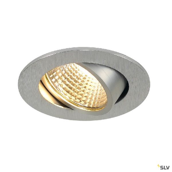 NEW TRIA 68, encastré de plafond intérieur, simple, rond, aluminium brossé, LED, 1003060