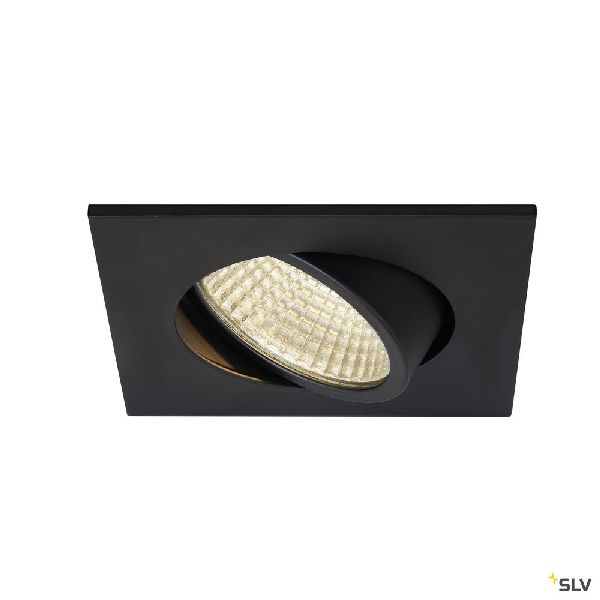 NEW TRIA 68, encastré de plafond intérieur, simple, carré, noir mat, LED, 5,3W, 1003061