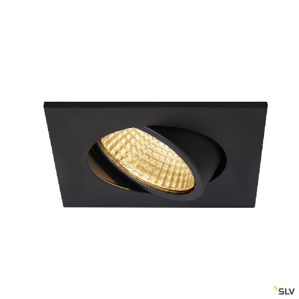 NEW TRIA 68, encastré de plafond intérieur, simple, carré, noir mat, LED, 5,3W, 1003062