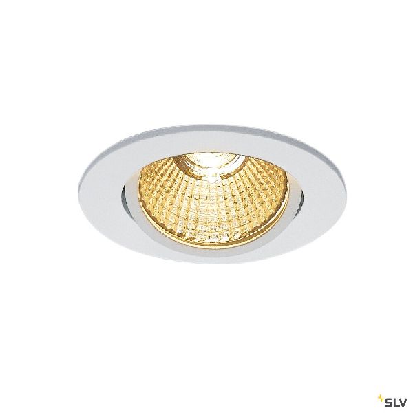 NEW TRIA 68, encastré de plafond intérieur, simple, rond, blanc, LED, 12W, 2700K 1003066