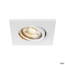 EASY-INSTALL QPAR51, encastré de plafond intérieur, carré, blanc mat, GU10/QPAR5 1003347