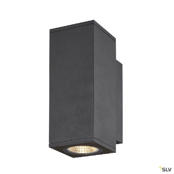 ENOLA, applique ext, carré, S, anthracite, LED, 7W, 3000K/4000K, IP65, up/down 1003418