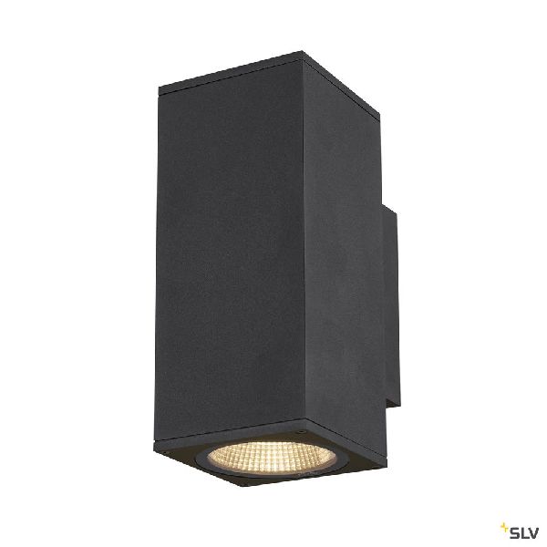 ENOLA, applique ext, carré, M, anthracite, LED, 19W, 3000K/4000K, IP65, up/down 1003419