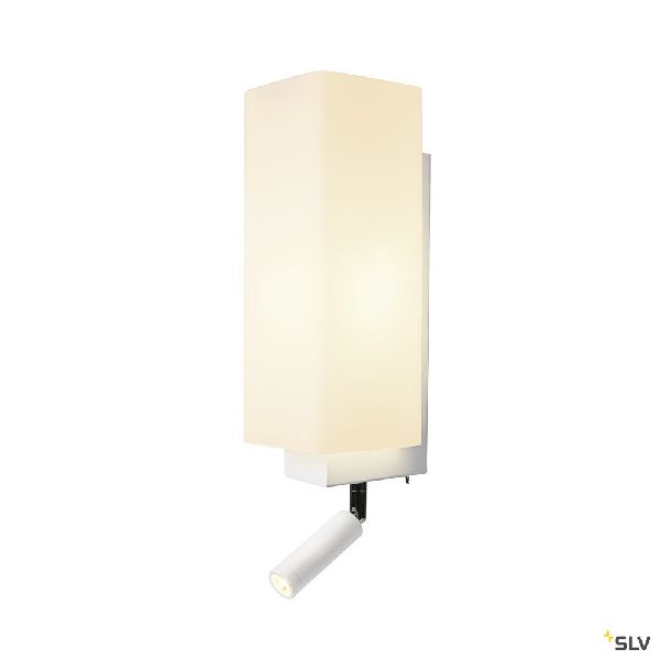 QUADRASS SPOT, applique intérieure, liseuse, blanc, E27, max 40W, LED 2W, 3000K 1003429