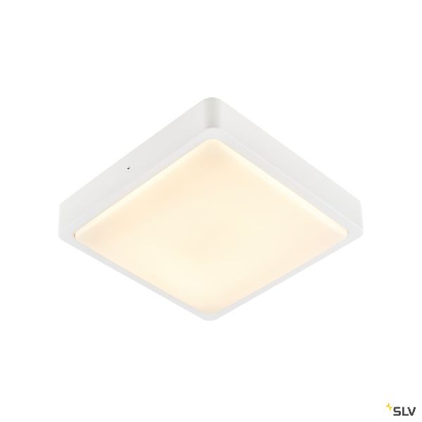 AINOS SENSOR, applique plafonnier ext carré blanc LED 18W 3000K/4000K détecteur 1003451