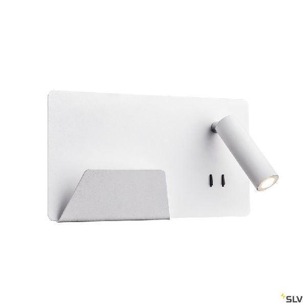 SOMNILA SPOT, applique int. liseuse, gauche, blanc, LED 13W 3000K, avec port USB 1003457