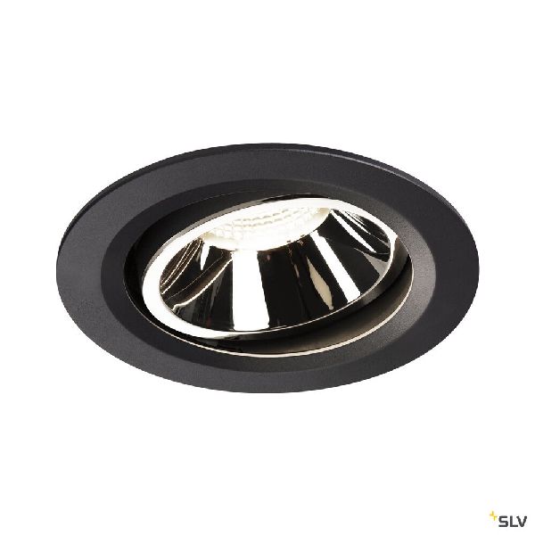 NUMINOS® MOVE L, encastré plafond orientable, 20°, noir/chrome, LED 25,41W 4000K 1003675