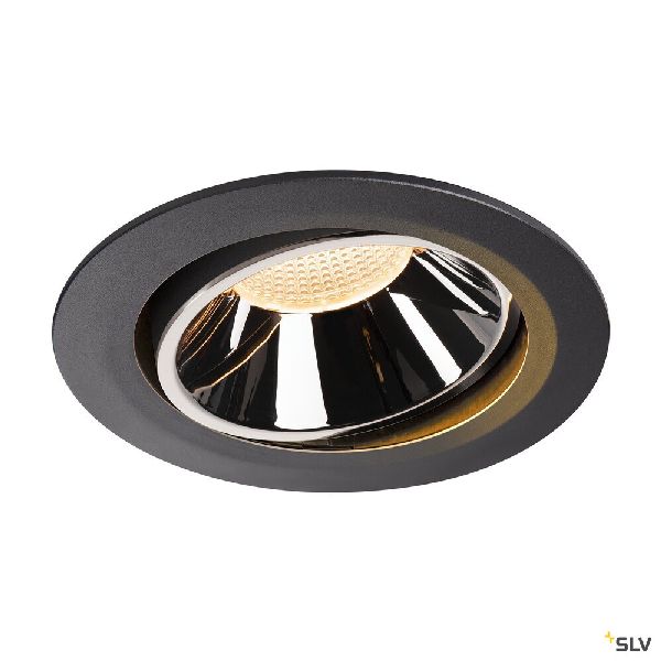 NUMINOS® MOVE XL, encastré plafond orientable, 20°, noir/chrome, LED 37,4W 2700K 1003699