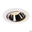 NUMINOS® MOVE XL, encastré plafond orientable, 20°, blanc/chrome LED 37,4W 2700K 1003711