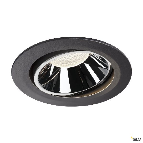 NUMINOS® MOVE XL, encastré plafond orientable, 20°, noir/chrome, LED 37,4W 4000K 1003747