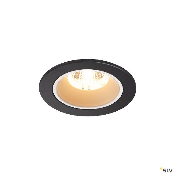 NUMINOS® S, encastré de plafond, 20°, noir/blanc, LED, 8,6W, 2700K, IP20/IP44 1003770