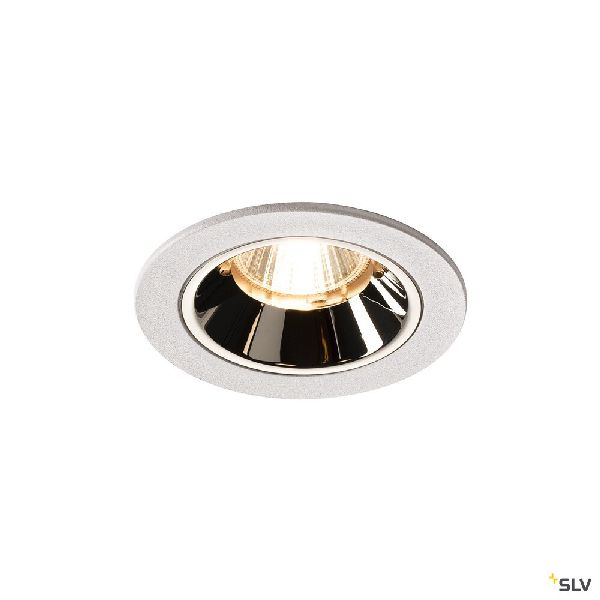 NUMINOS® S, encastré de plafond, 20°, blanc/chrome, LED, 8,6W, 2700K, IP20/IP44 1003783