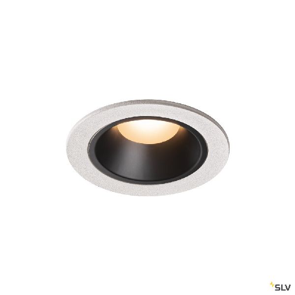 NUMINOS® S, encastré de plafond, 40°, blanc/noir, LED, 8,6W, 2700K, IP20/IP44 1003784