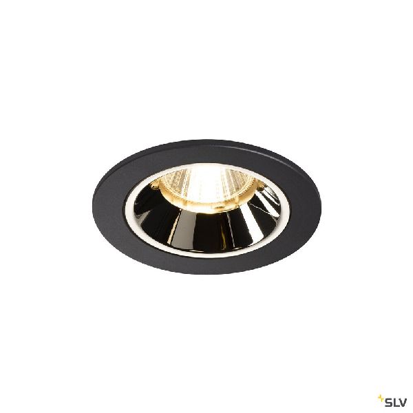 NUMINOS® S, encastré de plafond, 20°, noir/chrome, LED, 8,6W, 3000K, IP20/IP44 1003795