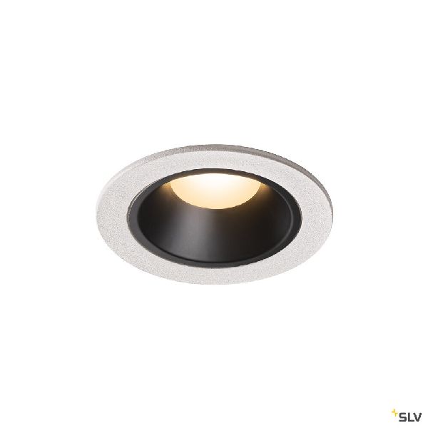 NUMINOS® S, encastré de plafond, 40°, blanc/noir, LED, 8,6W, 3000K, IP20/IP44 1003808